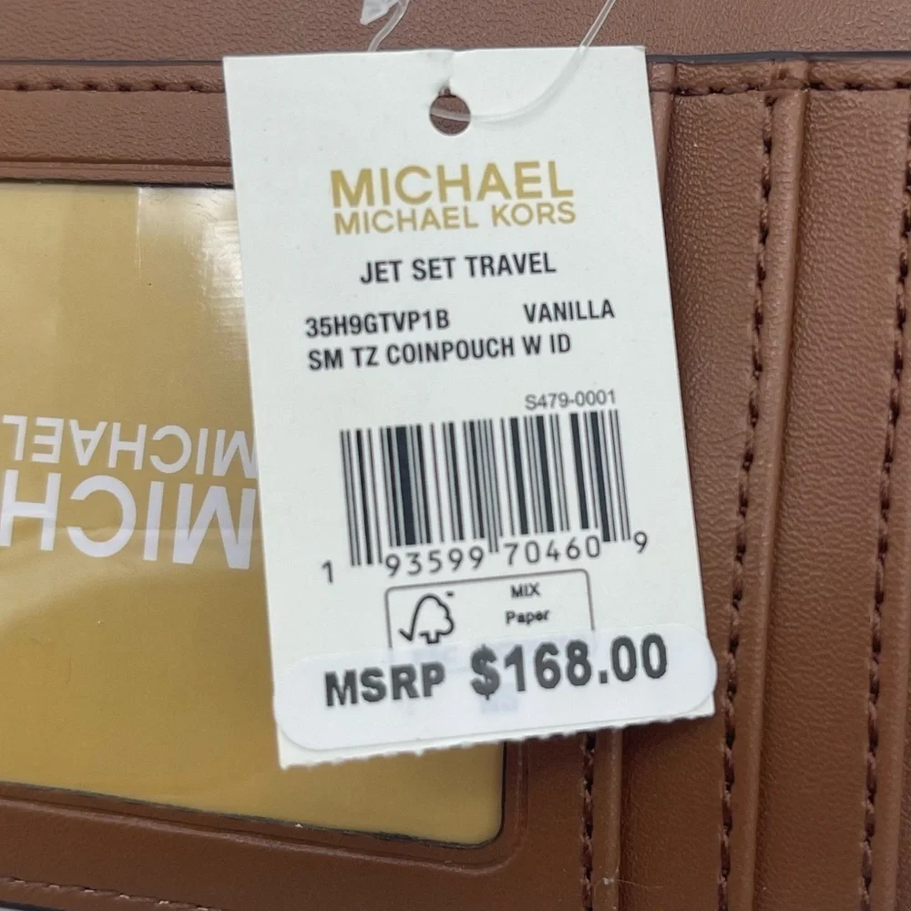 Michael Kors Small Top Zip Coinpouch w/ID